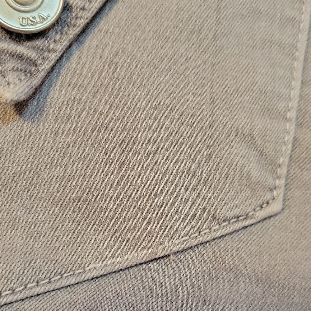 Hudson Crop Collin Light Gray Skinny Jeans Size 27 - Picture 15 of 16